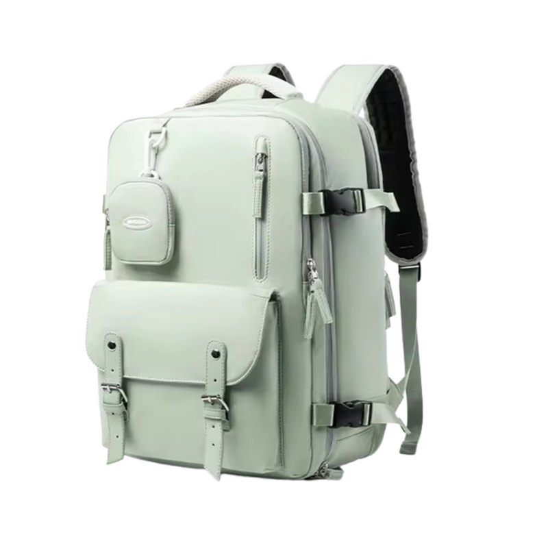 Travel Backpack - Multi Pockets - Ideal for Business and Leisure Travel, green colour