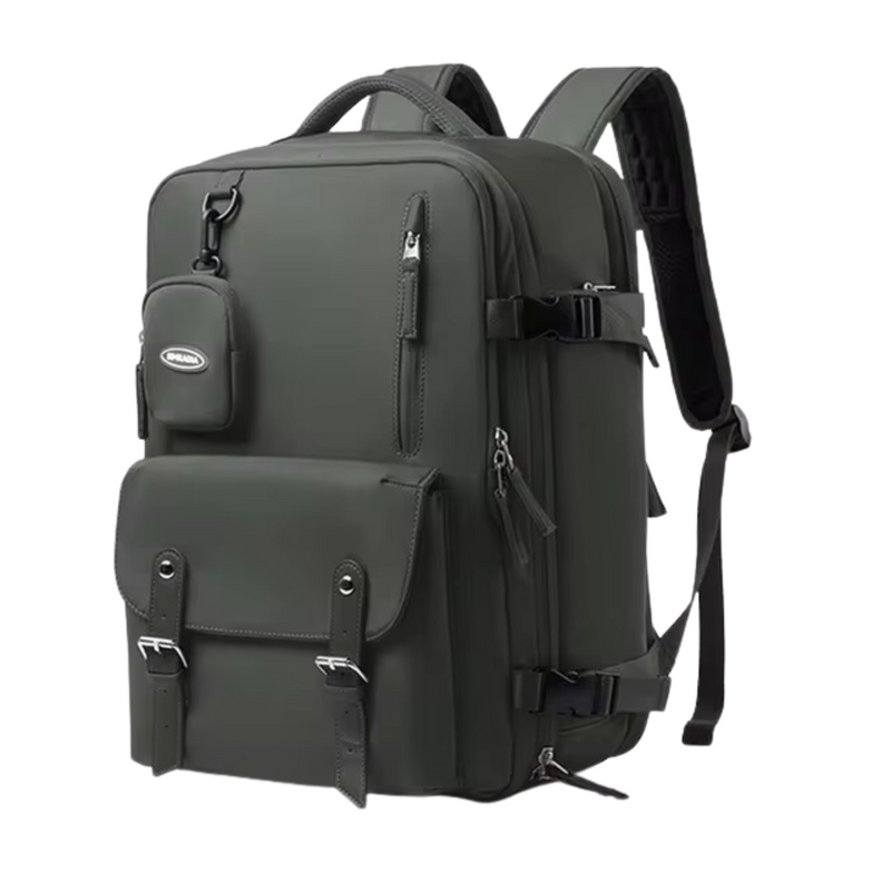 Travel Backpack - Multi Pockets - Ideal for Business and Leisure Travel grey colour