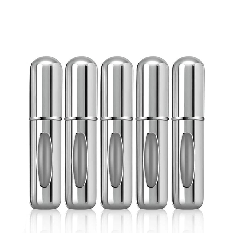 Perfume Atomiser - Refillable Travel Perfume Bottle 5ml - Travel Accessories silver colour