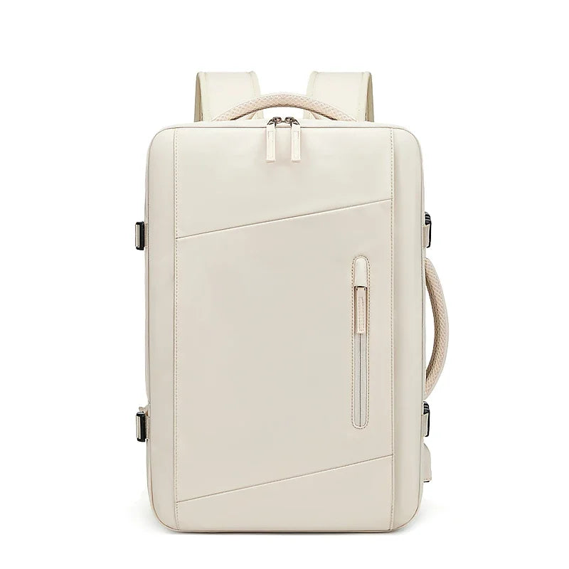 Expandable Travel Backpack: Ultimate Carry-On Laptop Bag white colour