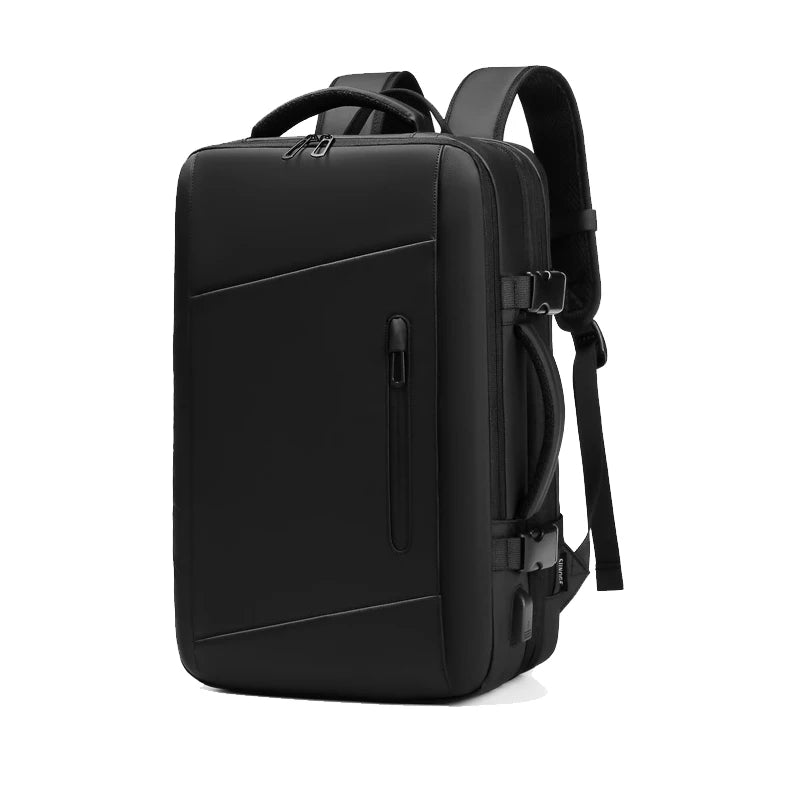 Expandable Travel Backpack: Ultimate Carry-On Laptop Bag black colour