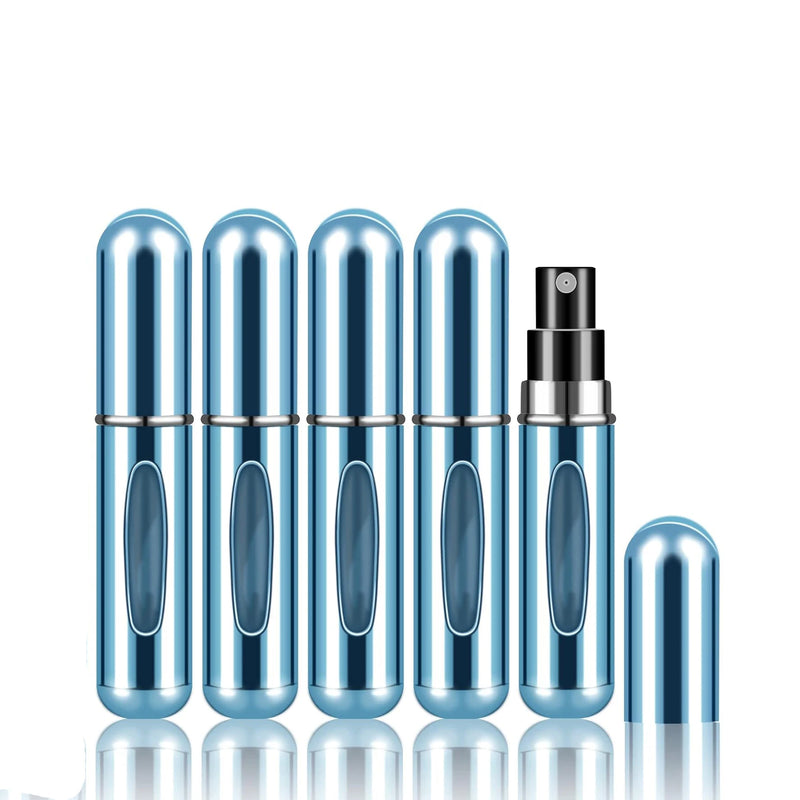 Perfume Atomiser - Refillable Travel Perfume Bottle 5ml - Travel Accessories light blue